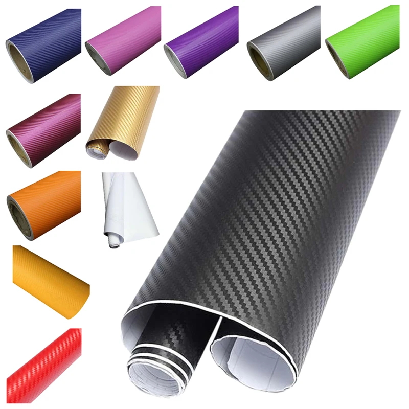 

40CM*200CM 3D Carbon Fiber Vinyl Wrap Roll Film Decal Car Home Wallpaper