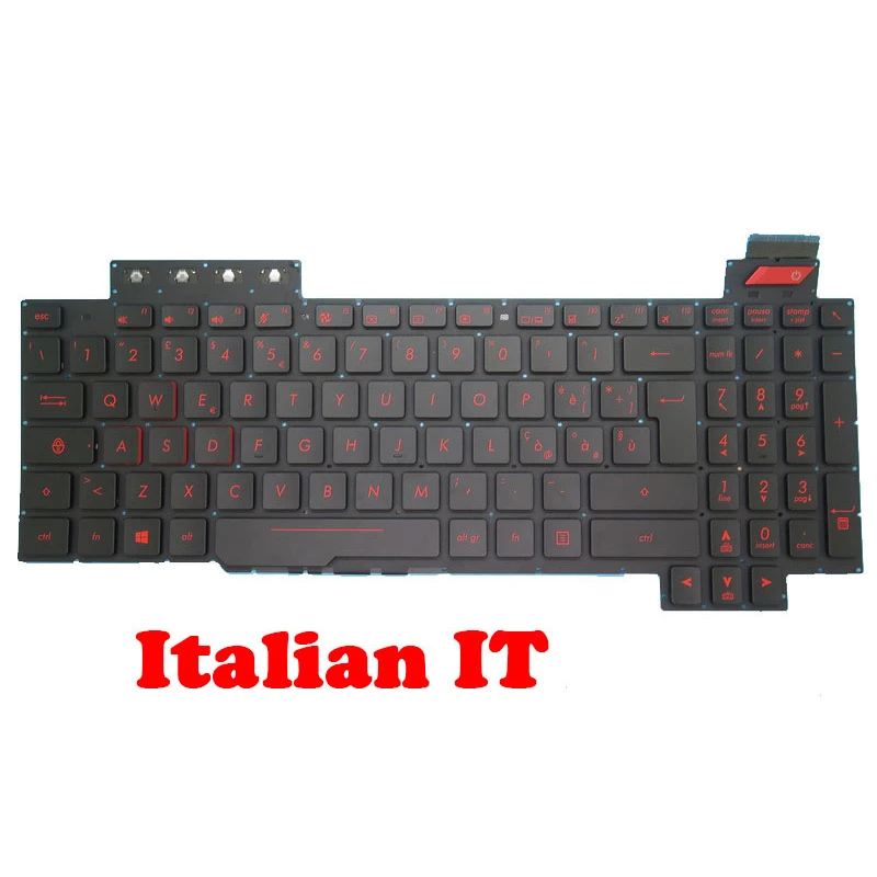 Клавиатура для ноутбука ASUS FX63 FX63V FX63VD FX63VM черная без рамки с подсветкой V170746DK1