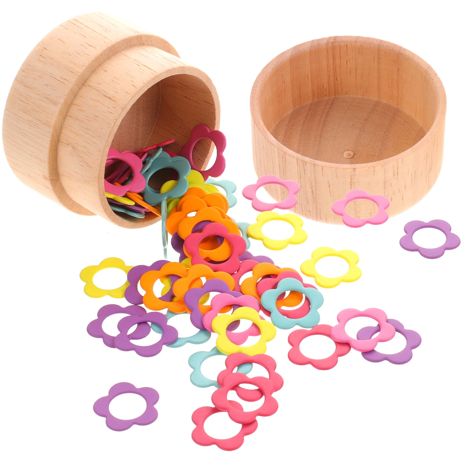 

Markers Crochet Knitting Ring Rings Diy Marker Crochetingaccessories Craft Needle Holders Locking Maker Colorful Buckles Yarn