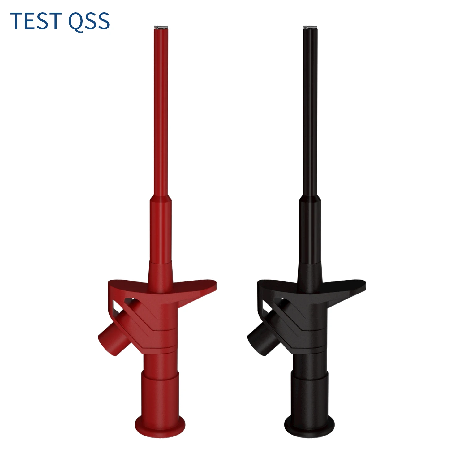 

QSS 2 шт. гибкий зажим для тестового крючка, профессиональный зажим для тестового крючка для микросхем, перемычка для зонда, высокое напряжение для мультиметра