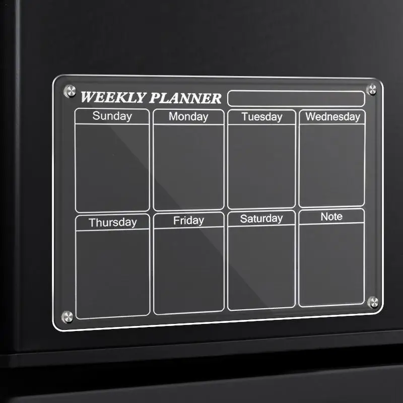 

Acrylic Calendar for Fridge Transparent Magnetic Dry Erase Board and Calendar Acrylic Magnetic Dry Erase Board Calendar Planner