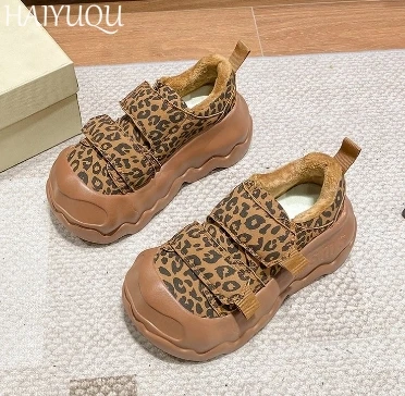 Замшевые женские хлопковые туфли на плоской подошве зимние ботинки платформе