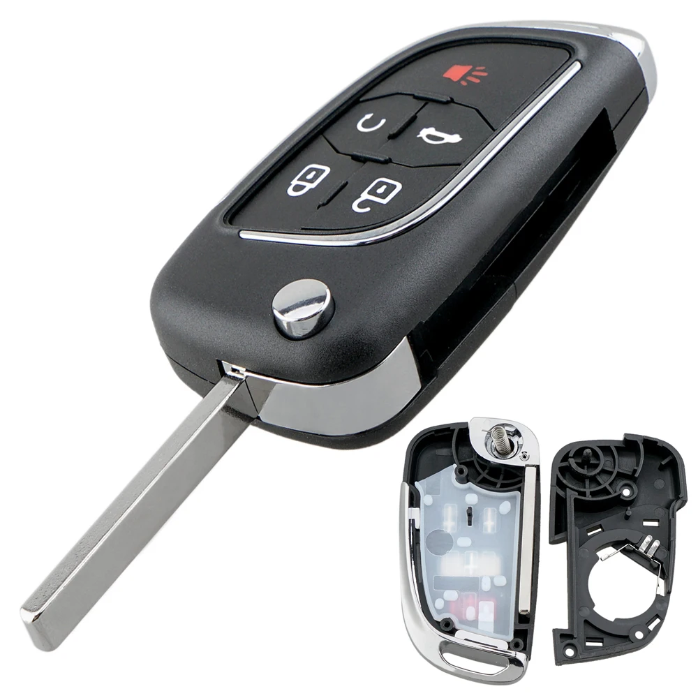 

5 Buttons Car Key Fob Case Shell Flip Folding Remote for Cruze Epica Lova Camaro Impala VAUXHALL OPEL Insignia Astra J Zafira C