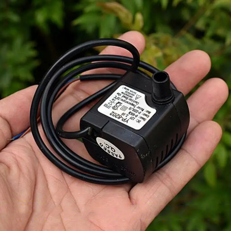 

DC 12V Micro Brushless Water Pump Submersible Centrifugal Fountain Pump Large Flow Low Noise for Fish Tank/ Aquarium