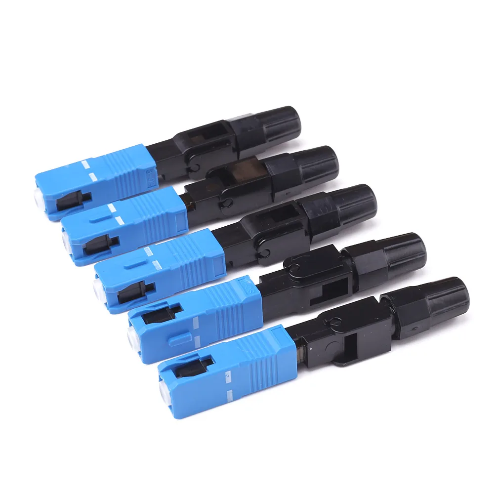 Free Shipping FTTH SC UPC Single-Mode Fiber Optic SC Quick Connector FTTH Fiber Optic Fast Connector SC Connector