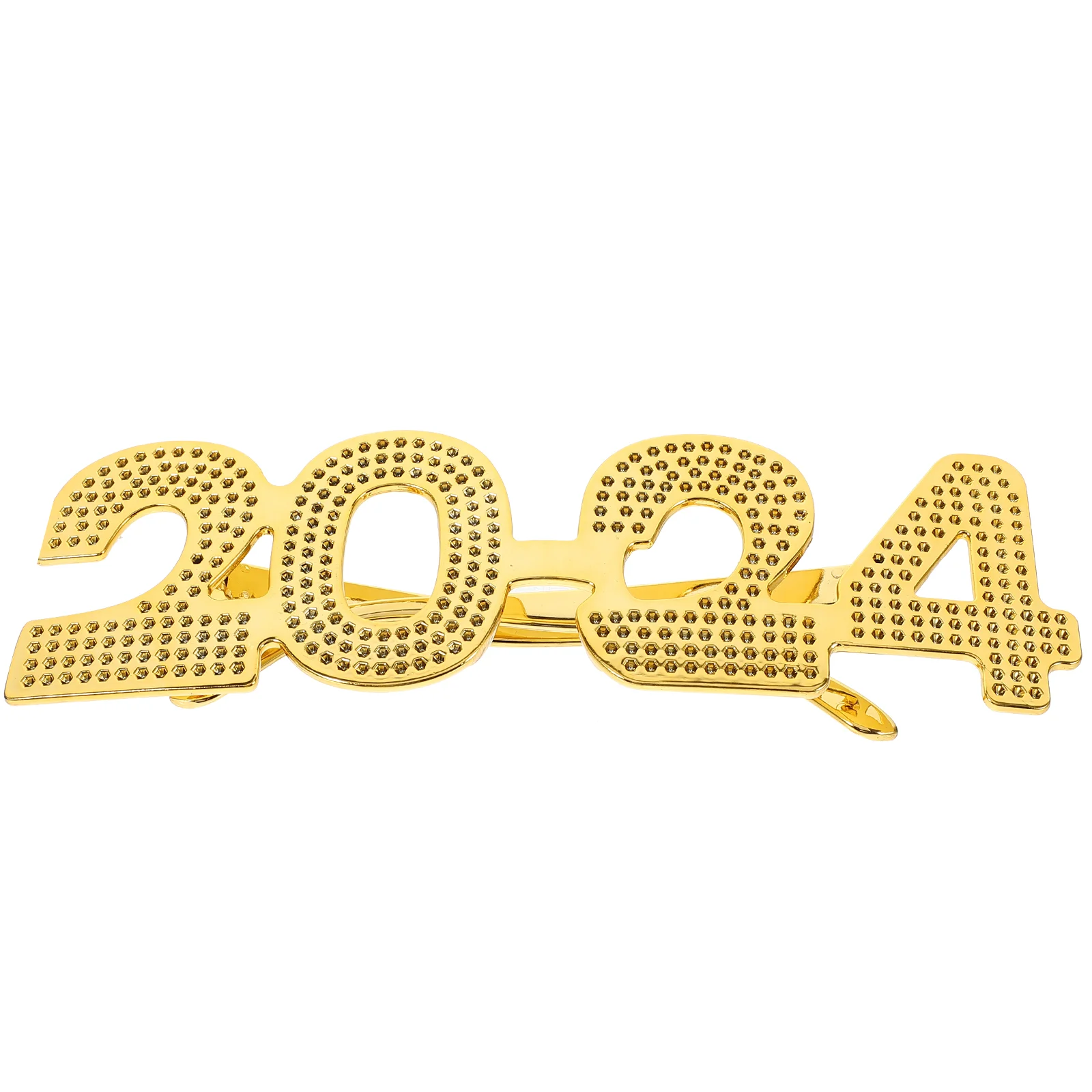 

2024 Party Glasses Metallic Number Eyeglasses New Year Party Glasses Photo Booth Props Party Decorations New Years Eve Party