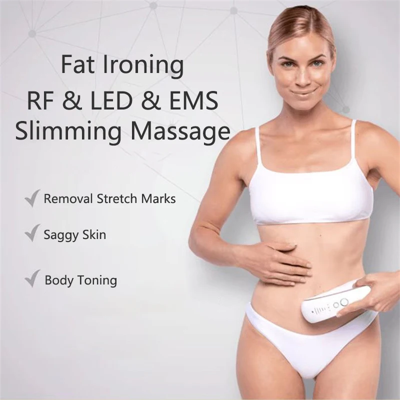 

3In 1 Ultrasound EMS Body Slimming Massager RF Weight Loss Machine Skin Lift Tighten Firm Fat Burning Iron Reduce Stretch Marks