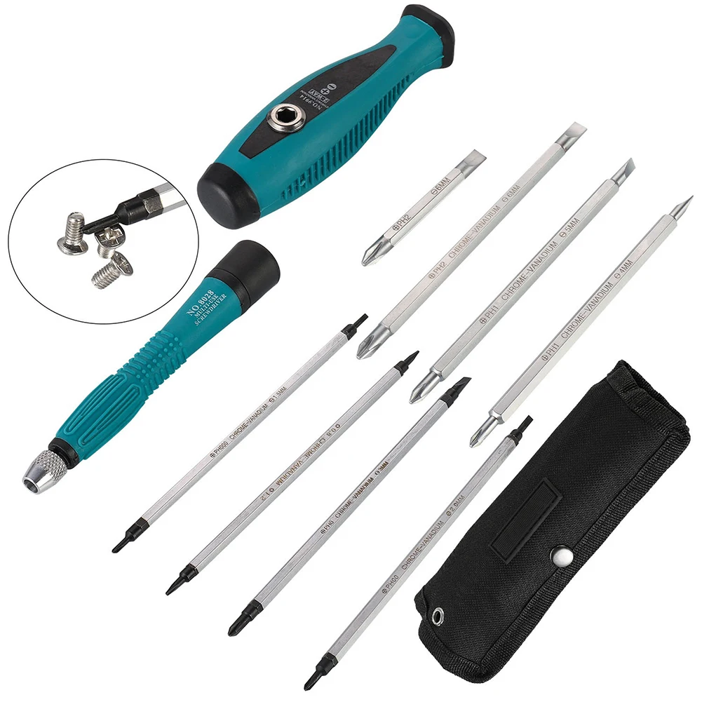 

10pcs Screwdrive Bits With Screwdriver Handles Set PH000 PH00 PH0 PH1 PH2 For Household Appliances Machine Hand Tool Screwdriver