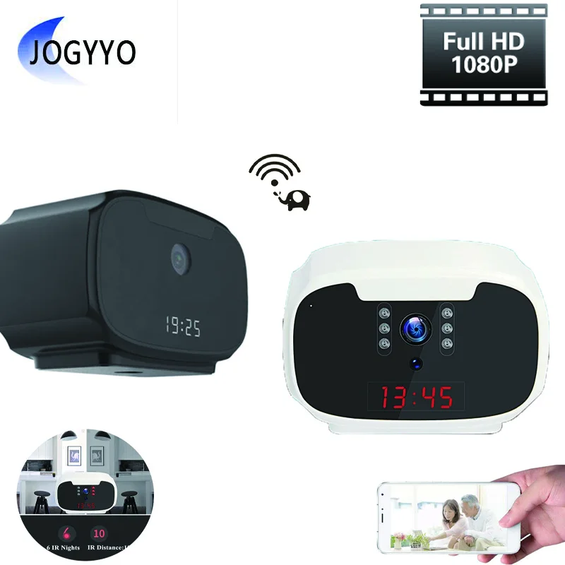

HD 1080P Wireless WiFi Clock Mini Camera Night Vision Motion Detection Camcorder Smart Home Security Surveillance Video Recorder