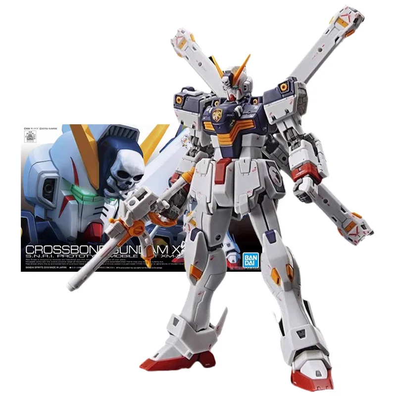 

Bandai Genuine Figure Gundam Model Kit Anime Figures RG 1/144 XM-X1 Crossbone Gundam X-1 Collection Gunpla Action Figure Toys