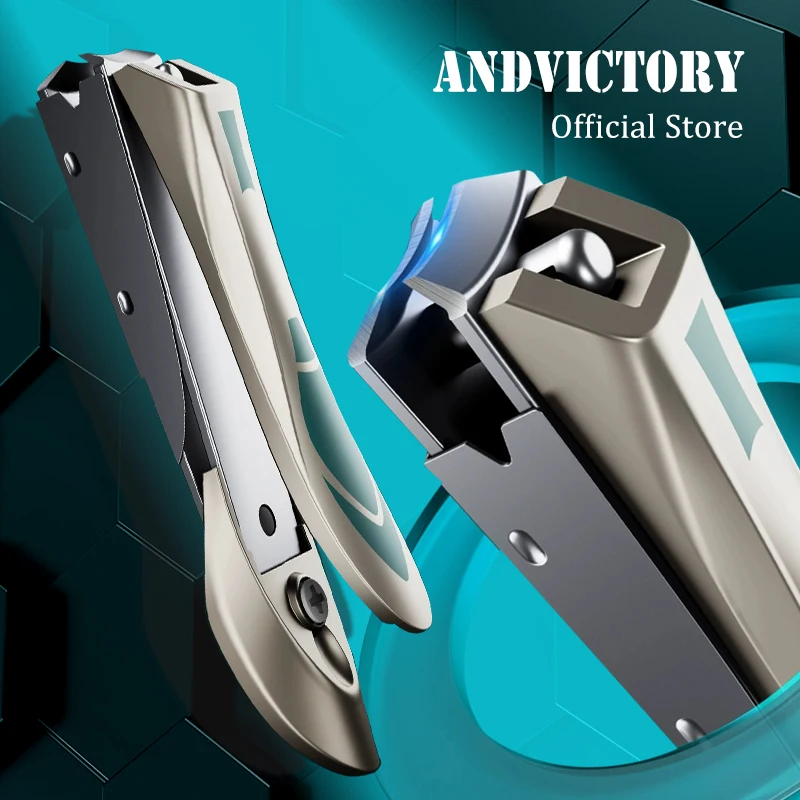 

1Pcs Professional Nail Clippers with Catcher Slanted Edge Fingernail Dead Skin Cutting Toenail Cutter Maincure Tools