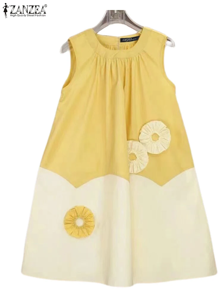 Топы ZANZEA женские с круглым вырезом модная плиссированная туника в Корейском