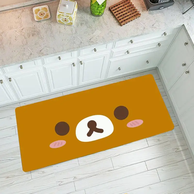 Kawaii rilakkuma bear кухонный коврик для спальни гостиной домашний ковер украшение входа
