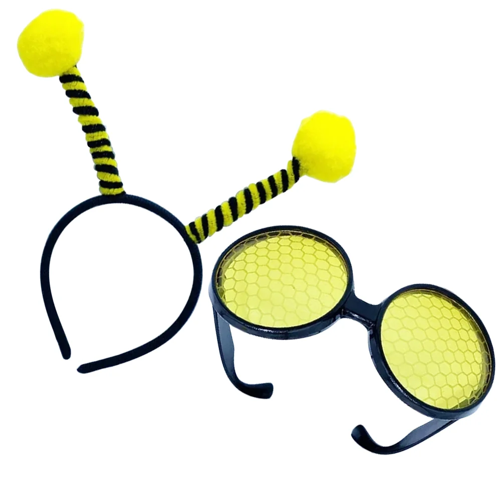 Повязка на голову очки в виде пчелы повязка для волос косплея солнцезащитные