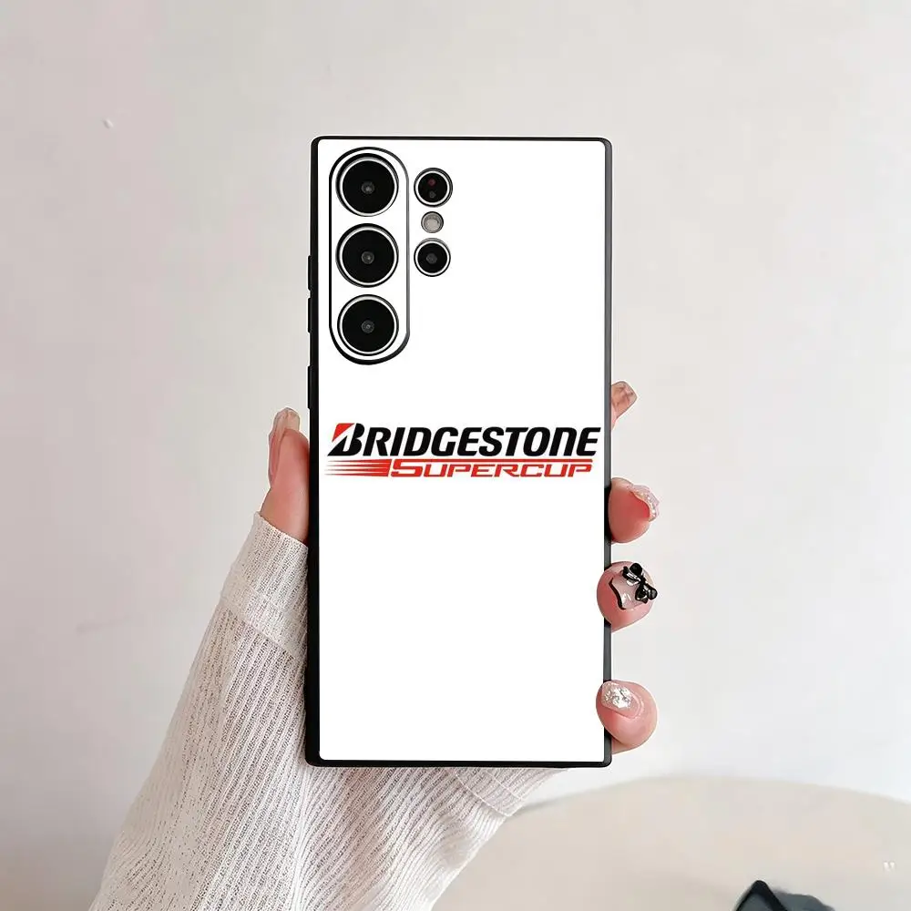 Фото Крутой чехол для телефона с дизайном шин Bridgestone для Samsung Galaxy S26 S25 S24 S23 S22 S21 Plus Ultra Fold, мягкий, черный. №2