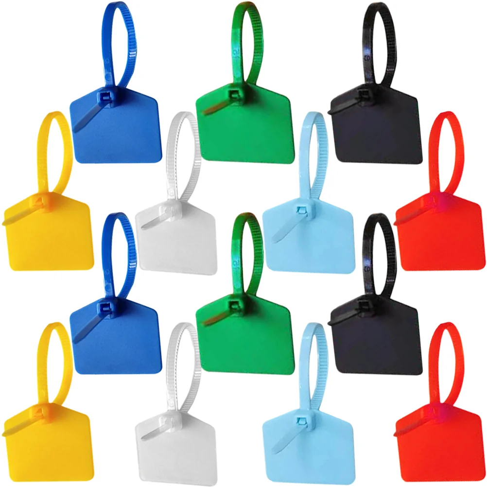 

120 Pcs Fastening Cable Ties White Headphone Stand Self-locking Plastic Chains Label Nylon Power Zip Labels