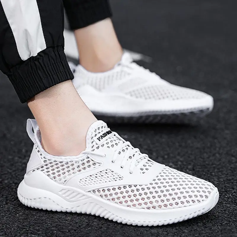 

Кроссовки мужские для бега, удобная спортивная обувь для мужчин, высокие кеды для мужа, тенниса, черные, на лето