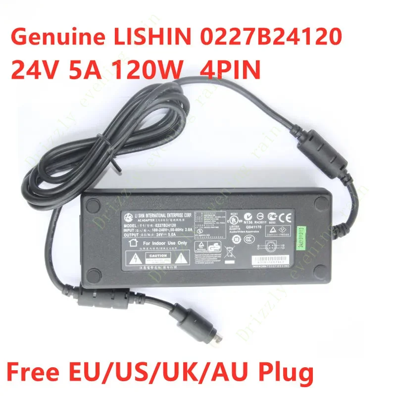 Оригинальный адаптер переменного тока LS Li Shin 0247b24120 24 В 5 А 120 Вт контактов для
