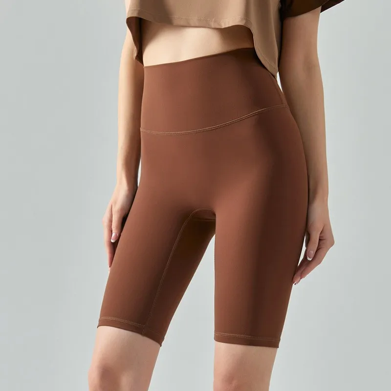 Female Fitness Yoga Shorts Young Girls Running Cycling Sports High Waist Leggings Gym Sport Seamless Push Up Breathable Shorts