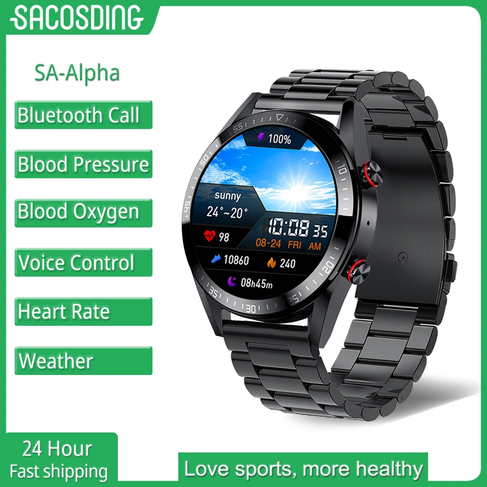 

Смарт-часы с AMOLED-экраном 454*454, мужские Смарт-часы с поддержкой bluetooth, звонков, местной музыки, для Android, наушники TWS