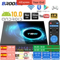 2020 t95 smart tv box android 10 0 4g 64gb 128gb 6k youtube media player 2 4g wifi tvbox android set top 2gb 16gb set top box
