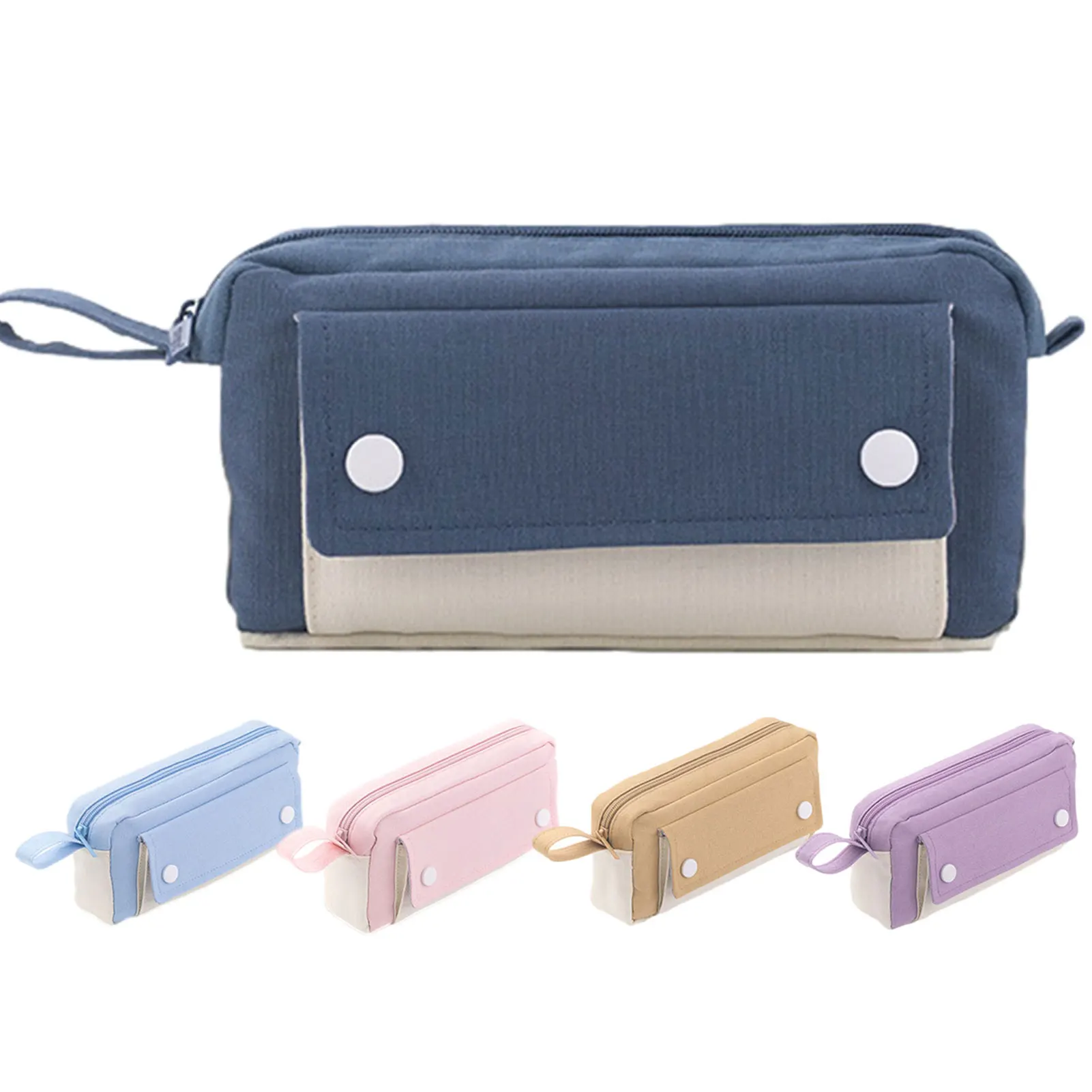 

Чехол для карандашей большой емкости, органайзер для карандашей, чехол на молнии, Портативные товары для журналов, школьный карандаш в эсте...