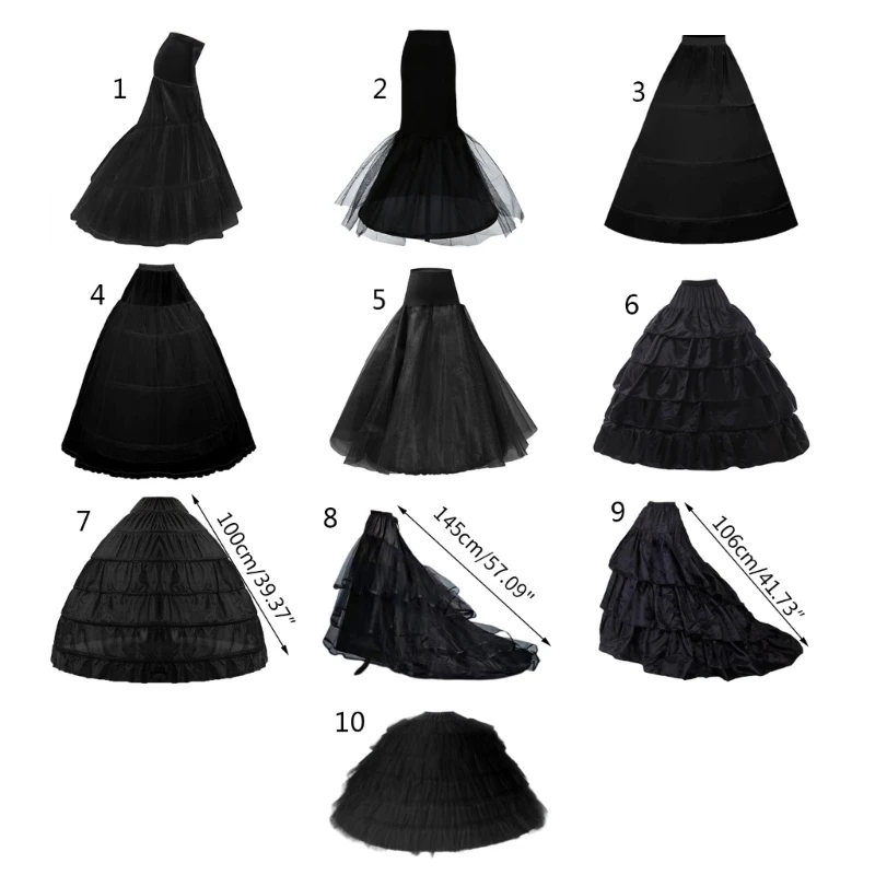 

Подъюбник кринолин с многослойной женской нижней юбкой, нескользящая производительность A5KE