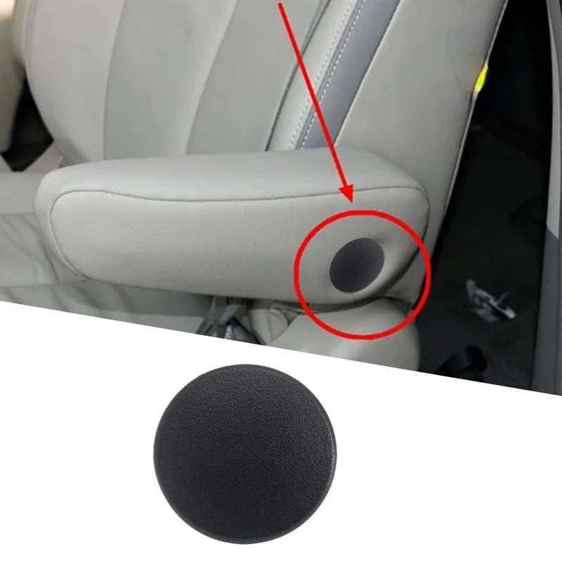 

For Toyota Sienna 2010-2019 Seat Armrest Cover Front Middle Row Seat Armrest Cover Screw Hole Round Cover 72848-08020