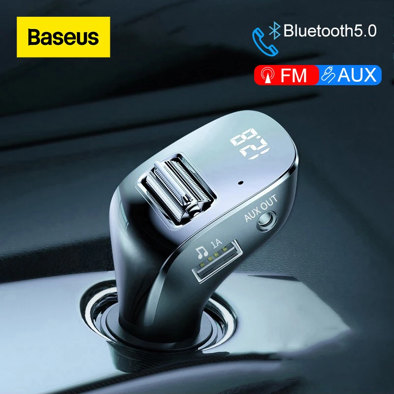 

Автомобильное зарядное устройство Baseus для телефона, FM-передатчик, Aux-модулятор, Bluetooth 5,0, громкая связь, аудио mp3-плеер, автомобильное зарядно...