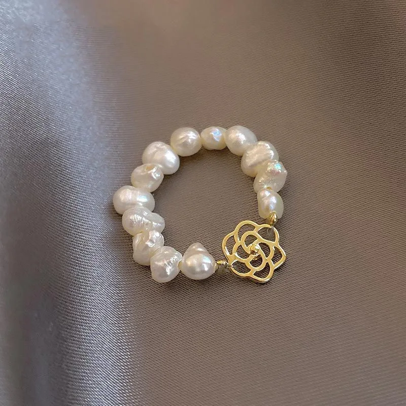 

Женское Обручальное кольцо с натуральным пресноводным жемчугом, 14 к