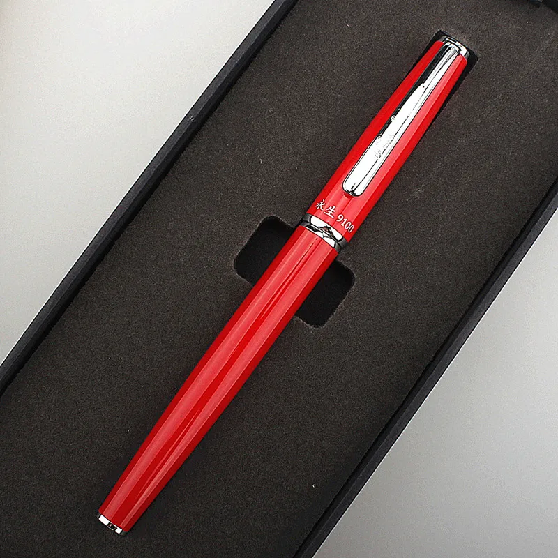 

Yongsheng Series metal colorful Fountain Pen Extra Fine 0.38mm Nib Writing red green white blue Ink pens