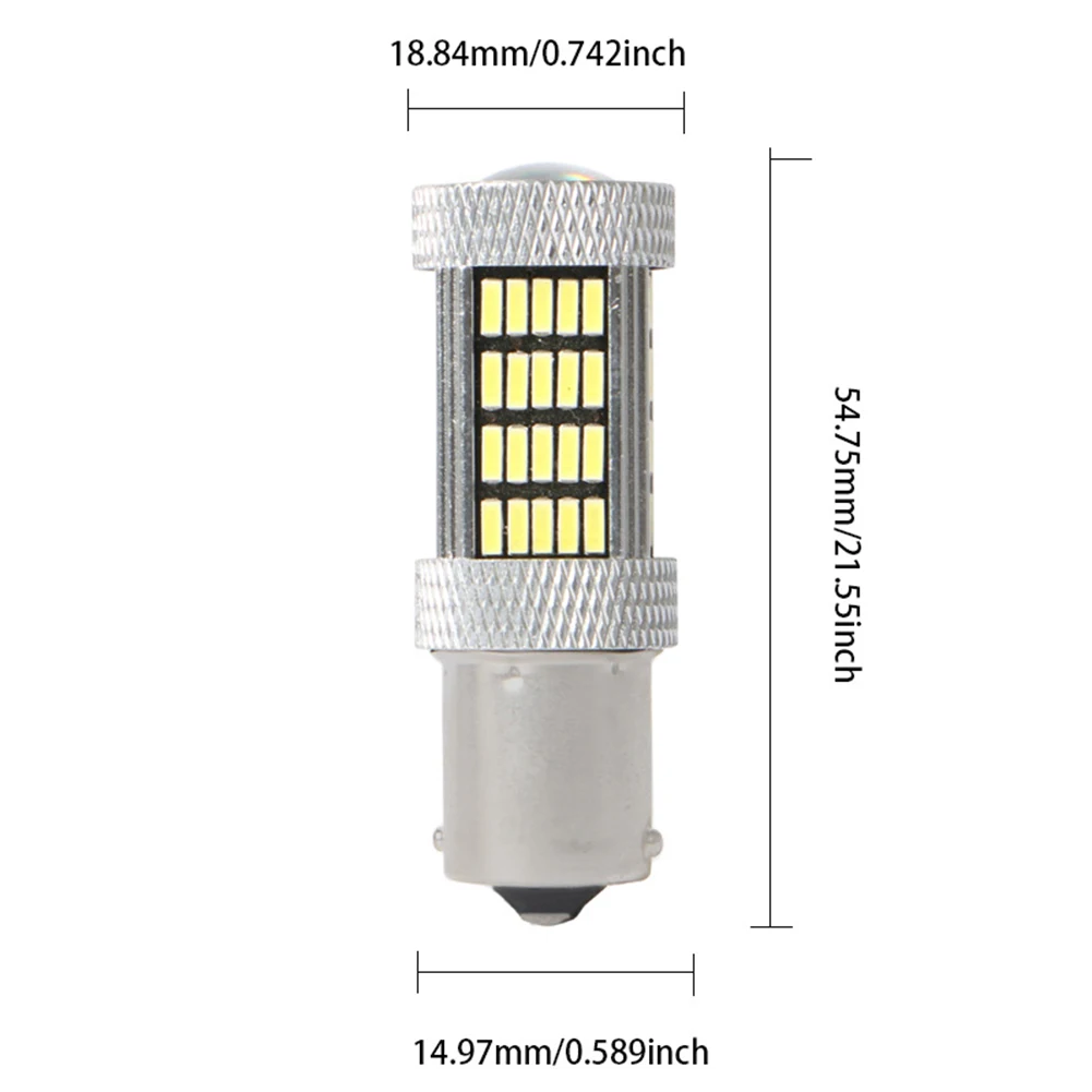 

Универсальные автомобильные лампы дневного света 1157 BAY15D T20 92SMD 4014, 2 шт.