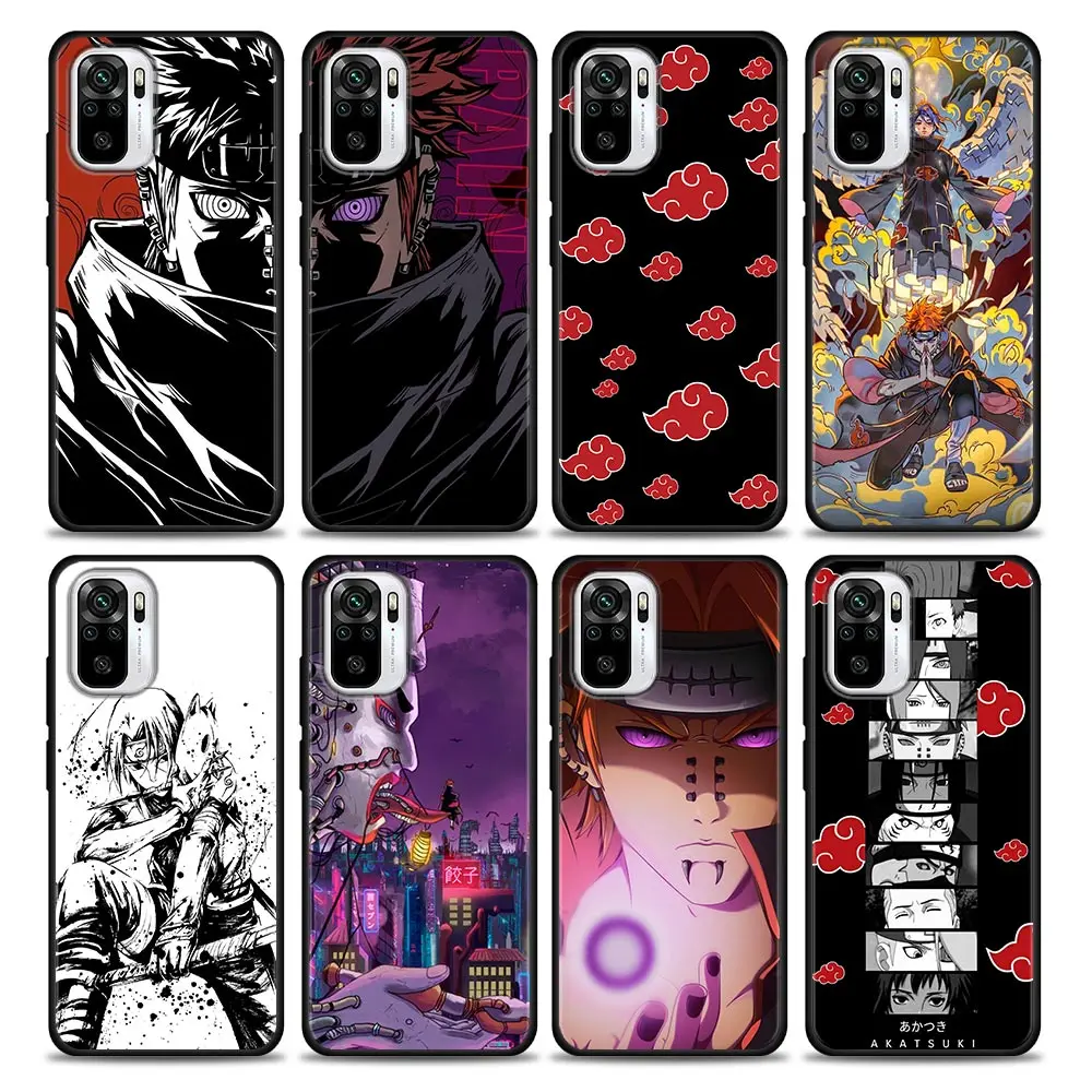 

Anime Manga A-Akatsukis-Itachis-Pains Silicone Cases For Xiaomi Redmi Note 10 Pro 8 9 11 Pro Plus 7 8T 9T 10S 11S 11T Soft Cover