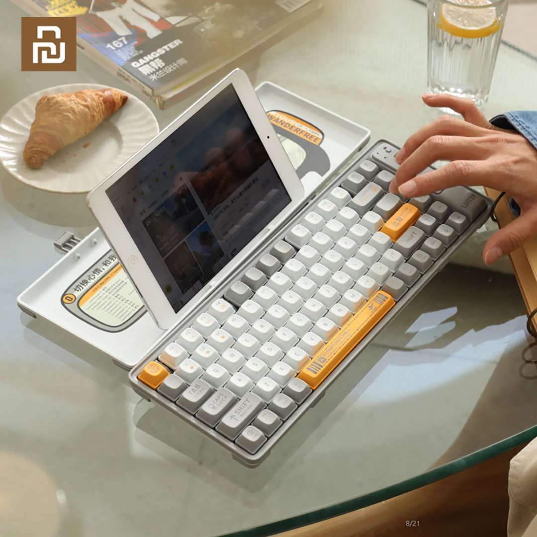 Lofree Wanderfree Беспроводная Bluetooth механическая клавиатура 5 0 многофункциональная