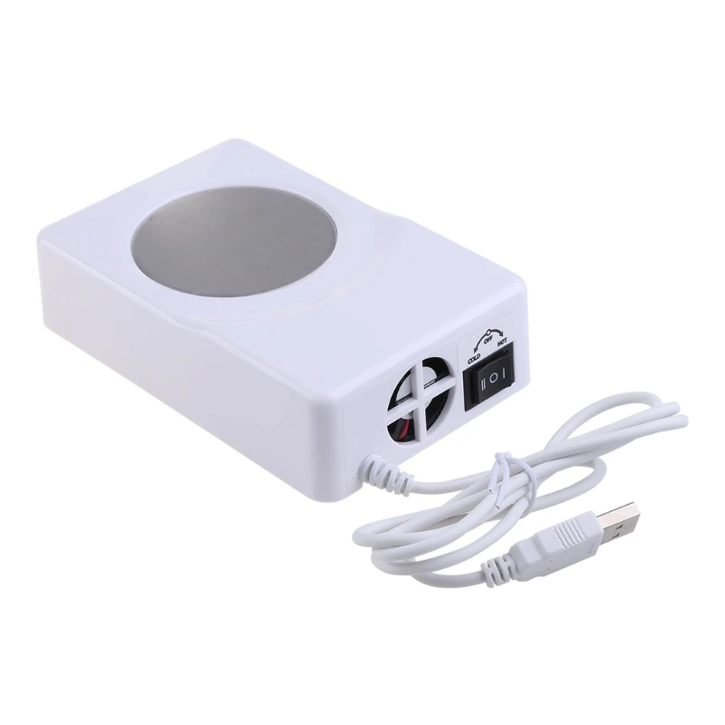 

D0AB Dual use USB Cooler Warmer Cup Coffee Tea Beverage Cans Cooler & Warmer Heater Chilling Coasters