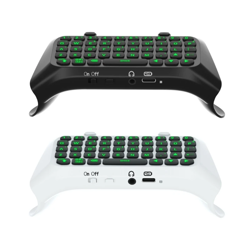 

ForPS5 Controller BluetoothCompatible Mini Keyboard Green Backlit Voice