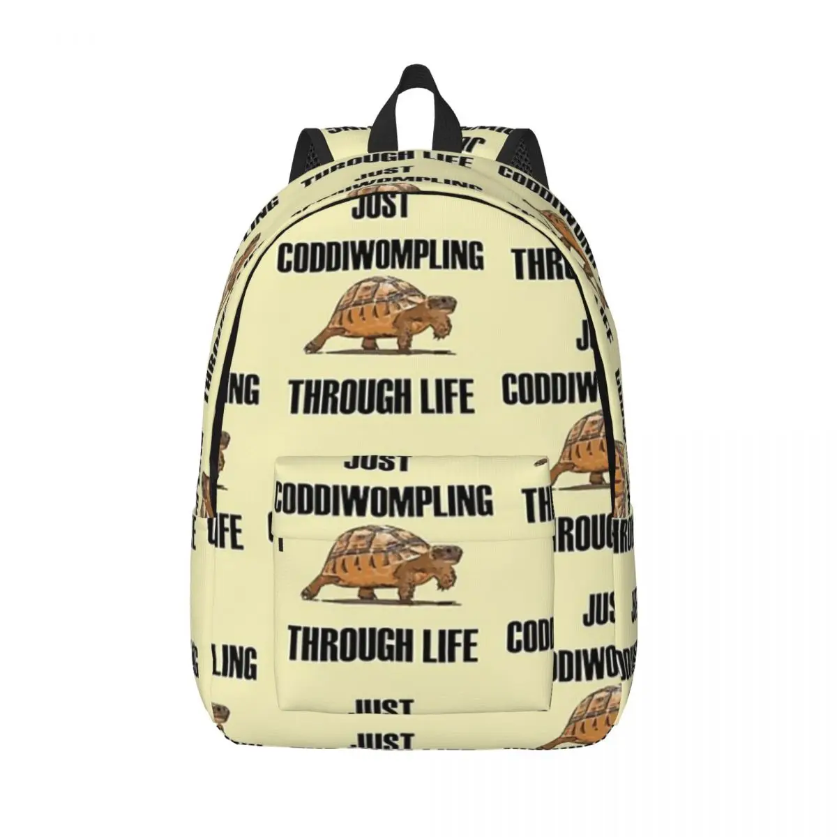 

Just Coddiwompling Through Life Tortoise Woman Backpacks Bookbag Fashion Shoulder Bag Portability Travel Rucksack School Bags