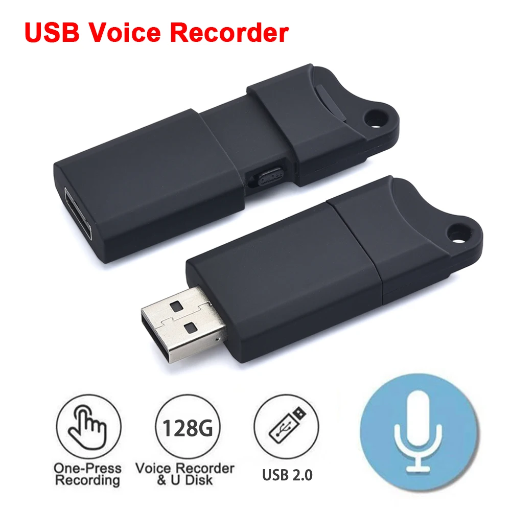 U Disk Portable Mini Dictaphone Professional Recording Mp3 Flash Drive Digital Audio Record For Meeting
