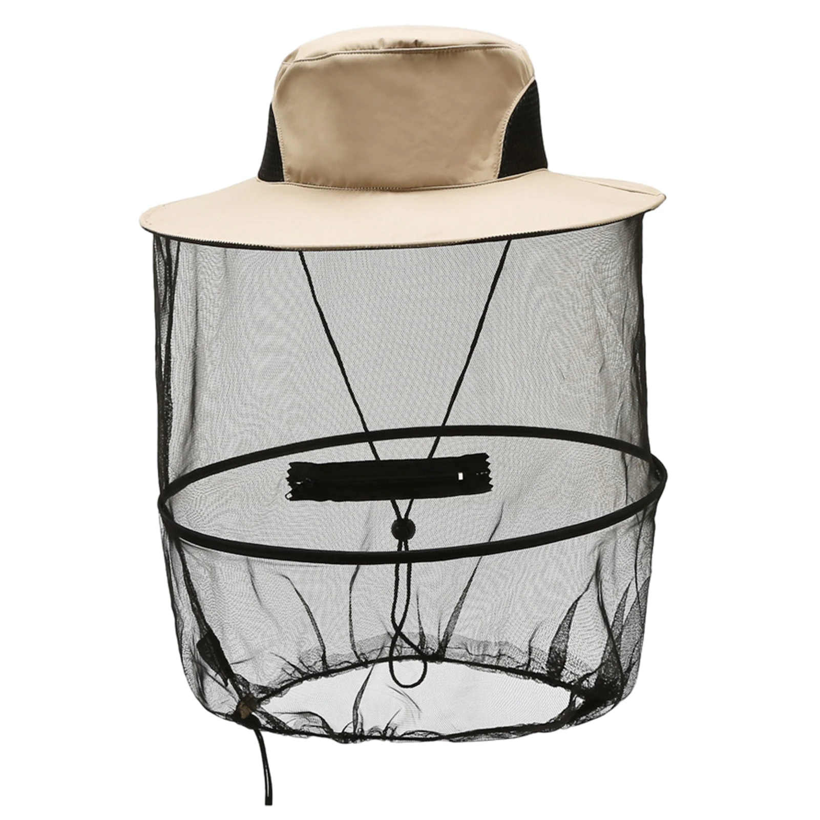 

With Netting Gardening Fine Mesh Sun Hat Adjustable Strap Breathable Facial Protector Fishing Bee Keeping Mosquito Camping