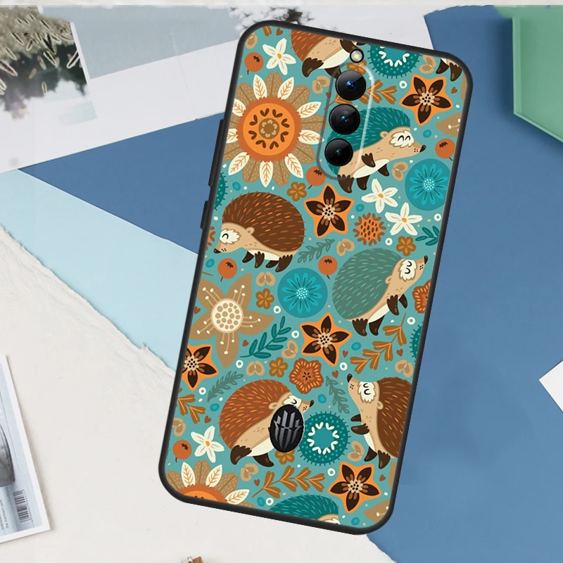 Милый мультяшный чехол с изображением ежа для Red Magic 9 8 10 Pro Plus 6 6S 7S 7 5G 6R RedMagic 9S 8S 10S