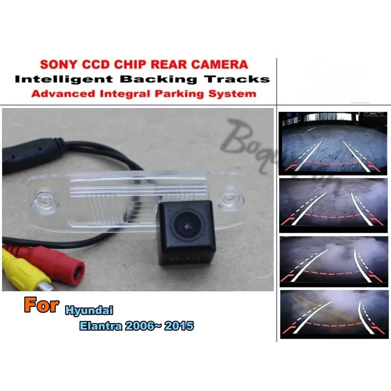 

For Hyundai Elantra 2000~ 2015 Car Intelligent Parking Tracks Camera HD Back up Reverse Camera / Rear View Camera