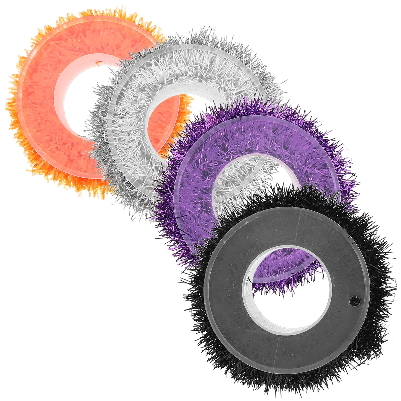 

4 Rolls Halloween Room Decor Decorations Color Bars Garland Mantle Wreath Pvc Home Horror