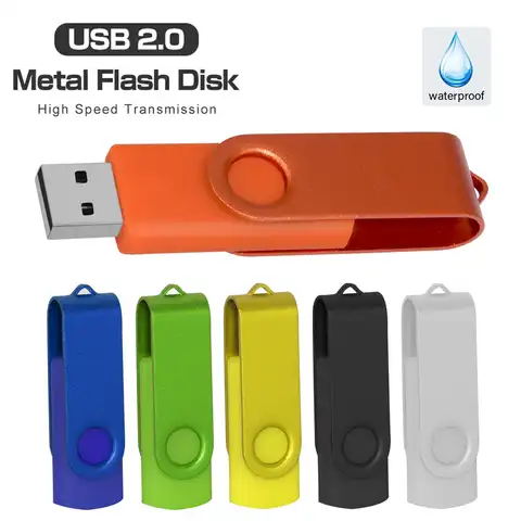 Металлический USB-флеш-накопитель, 128 ГБ, 64 ГБ, 32 ГБ, 16 ГБ, 8 Гб