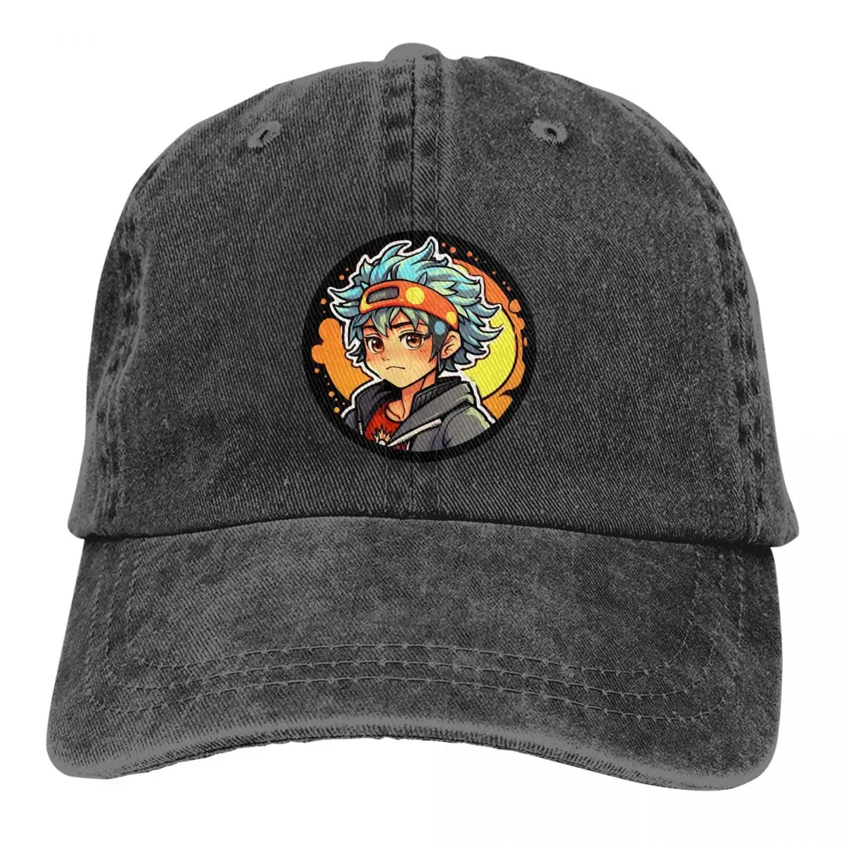 

Pure Color Dad Hats Anime Boy Women's Hat Sun Visor Baseball Caps Japanese Cartoon Peaked Cap