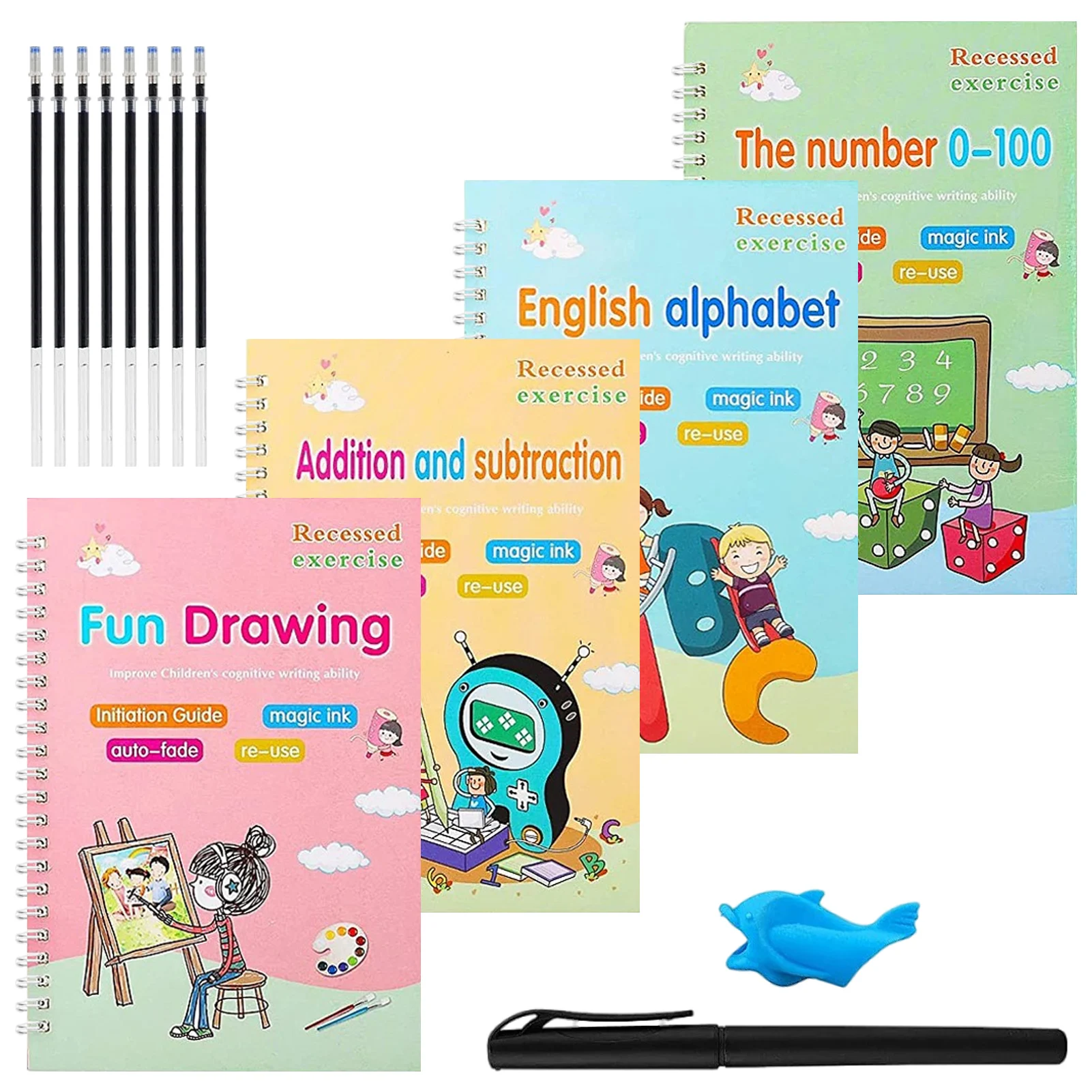 

Волшебная детская электронная книга для практики рукописного письма учебная книга для рисования для детей