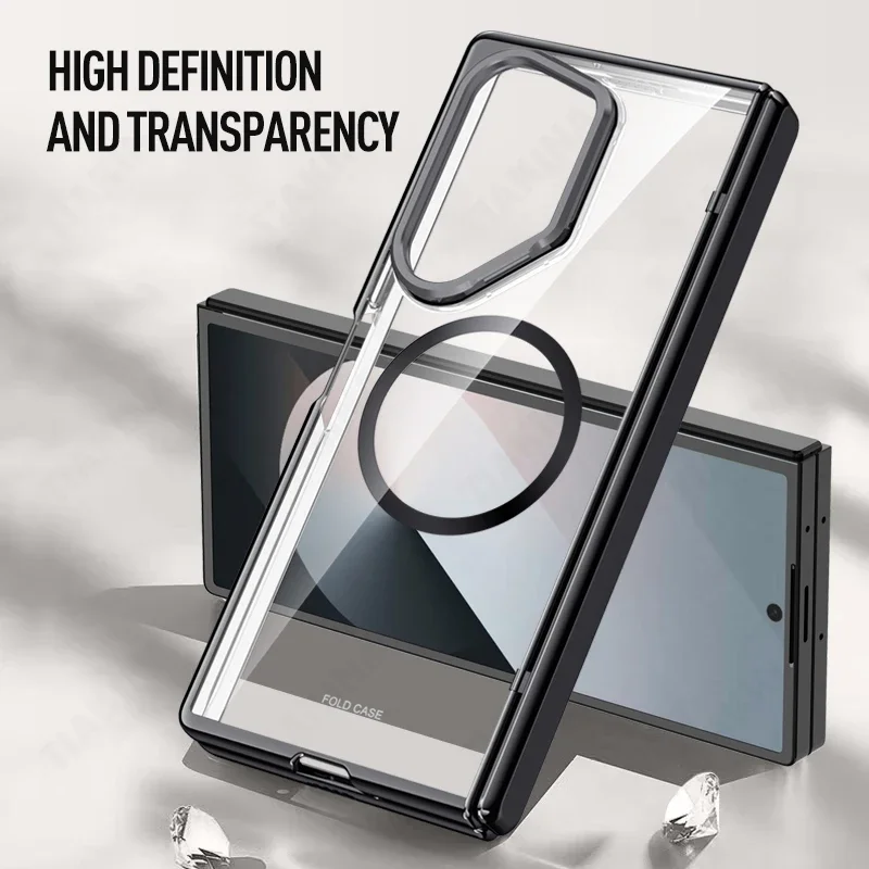 Прозрачный чехол с петлями для Samsung Galaxy Z Fold 6