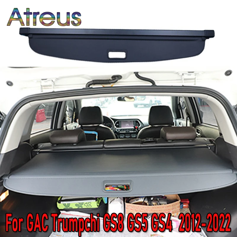 Rear Trunk Cargo Cover for GAC Trumpchi GS8 GS5 GS4 2012-2021 2022 Shutter Retractable Luggage Carrier Security Partition Shield