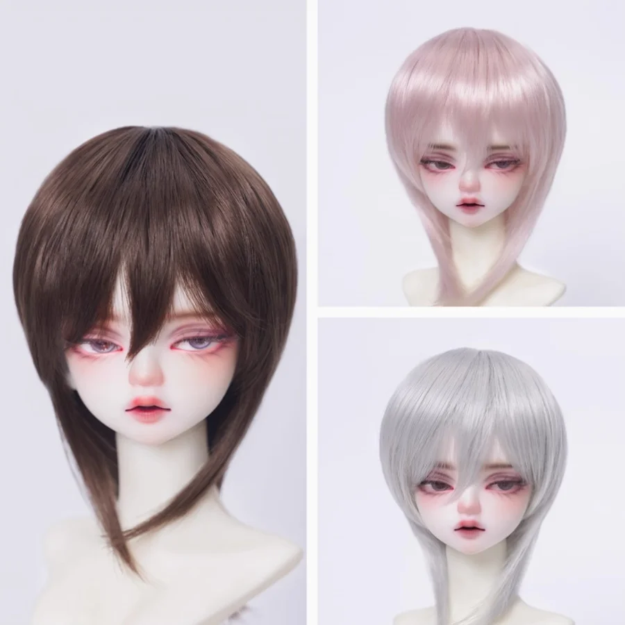 Парик для куклы BJD подходит мужских коротких волос размером 1/6 1/4 1/3 мягкие