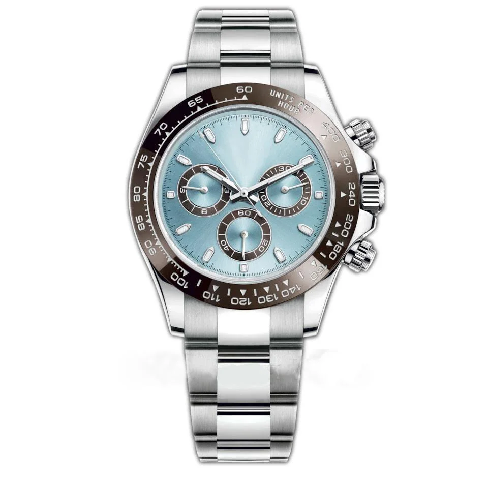 

Mens watch ceramic bezel sapphire Black blue waterproof automatic mechanical movement 904L stainless steel Gold