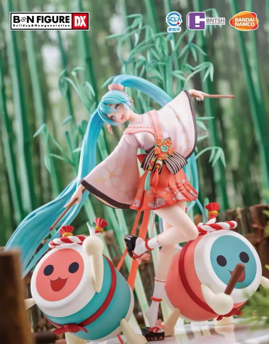 

BANDAI BNTSH VOCALOID Hatsune Miku Taiko master Anime Doll SunnyToys Model Figure